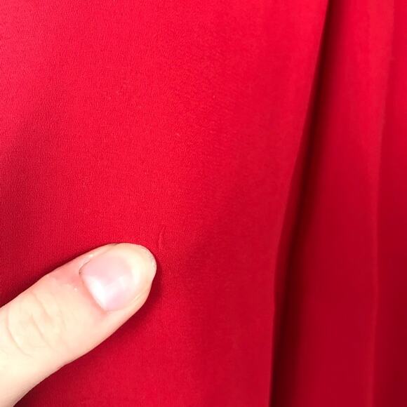 Vintage Hugo Buscati Collection Red Flattering Y2K Style Dress Size 4 - Picture 6 of 9